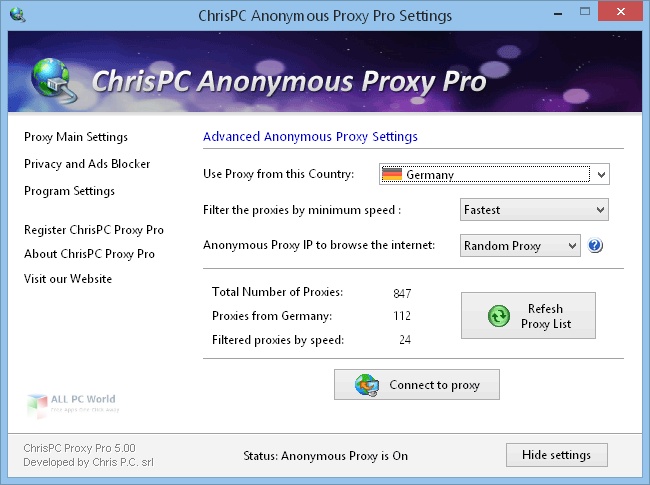 ChrisPC Free VPN Connection 2.08 Descargar