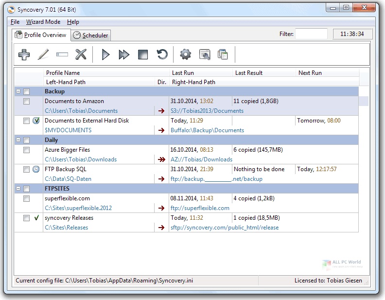 Syncovery Pro Enterprise 9.28 para Windows 10