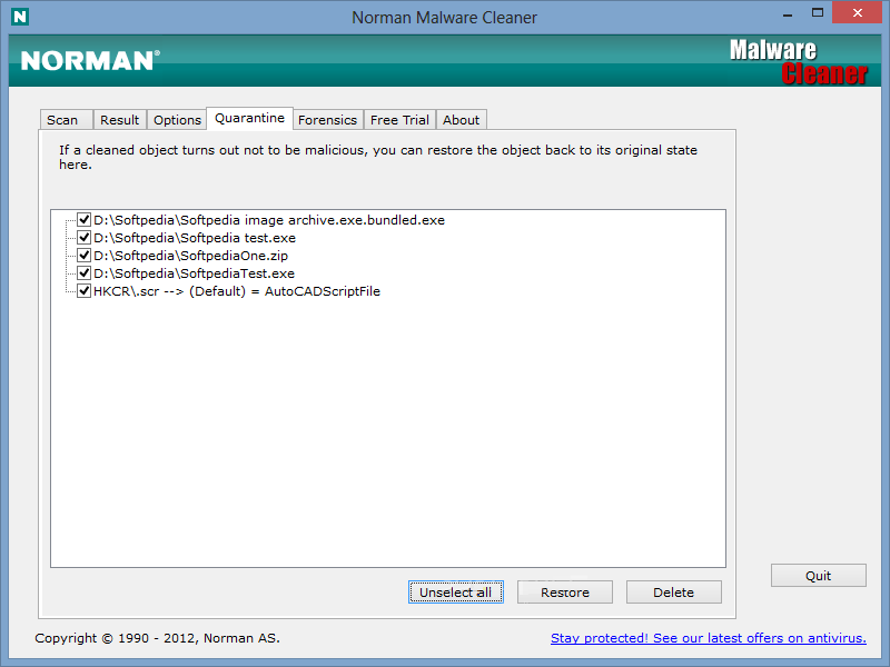 Descarga gratuita del instalador de Norman Malware Cleaner 2