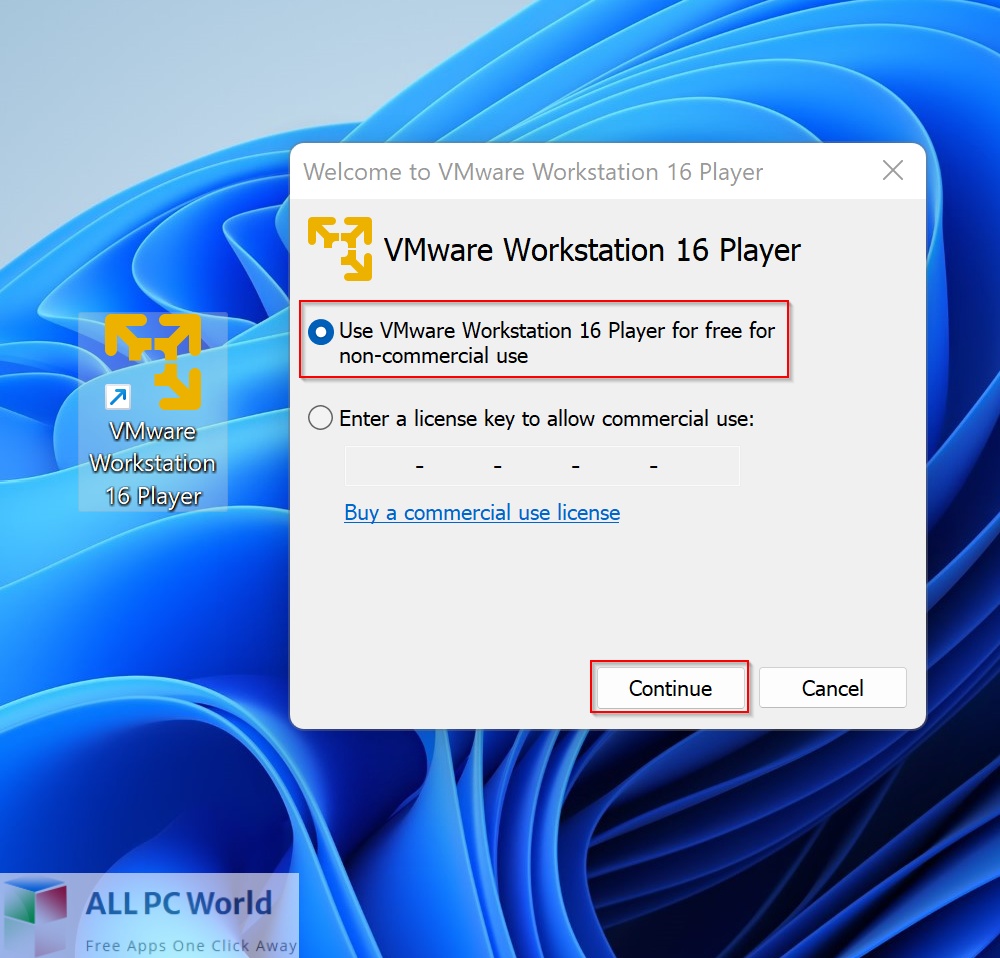 Descarga gratuita de VMware Workstation Player 16