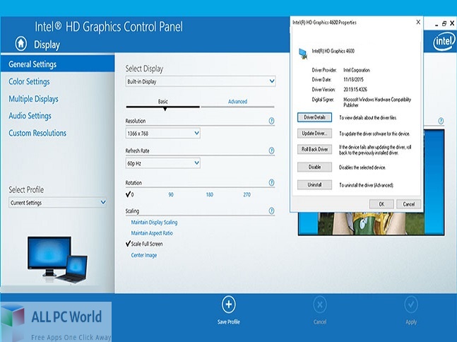 Controlador de gráficos Intel para descarga gratuita de Windows